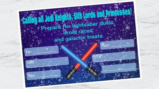 Star Wars Lightsaber Duel Invitation