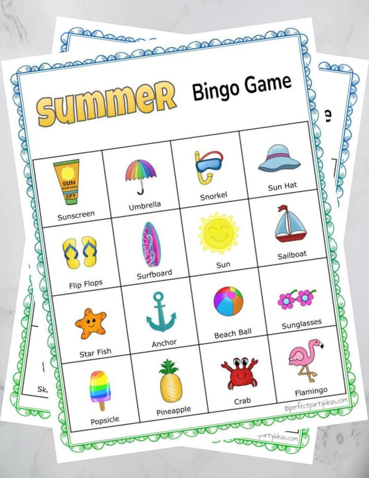 Summer Bingo Game