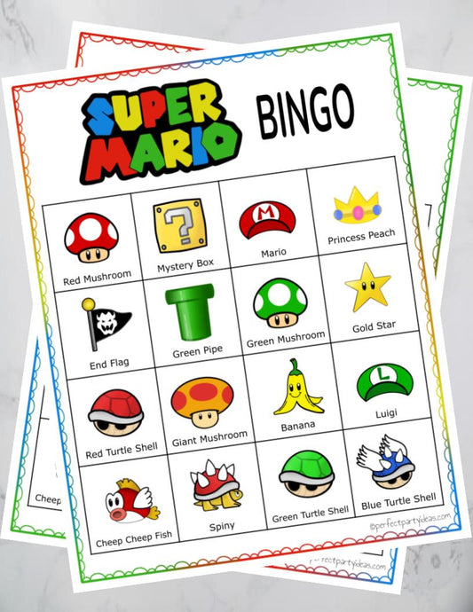 Super Mario Bingo Game