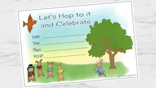 Peter Rabbit Hop and Celebrate Invitation