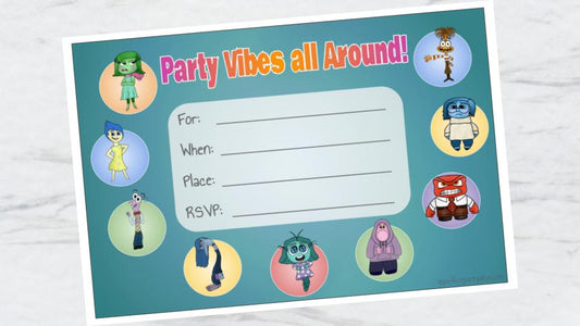 Inside Out Party Vibes Invitation