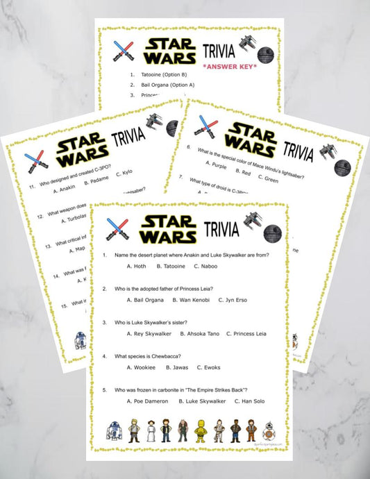 Star Wars Trivia Game